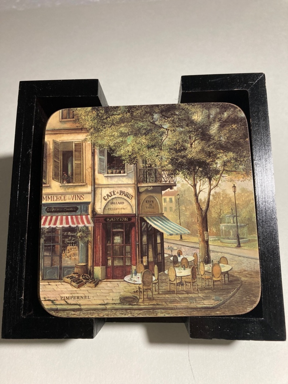 PIMPERNEL SET OF SIX CORK BACKED COASTERS